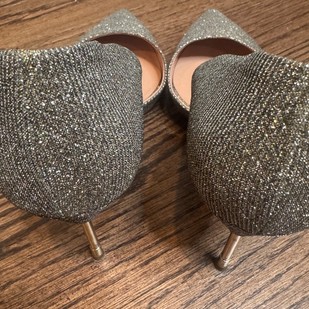 Kurt Geiger London Glitter Pointed Toe DOrsay Heels Size 36/ 5.5 US Holidays - Picture 4 of 8